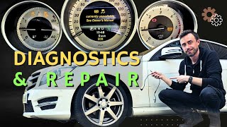 Wheel speed sensor replacement  ABS ESP fault diagnosis and repair  Mercedes c class w204 [upl. by Rodolfo]