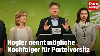 Kogler nennt mögliche Nachfolger für Parteivorsitz  kronetv NEWS [upl. by Artinak]