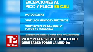 Pico y placa en Cali todo lo que debe saber sobre la medida I 210123 I TP Noticias [upl. by Sampson]