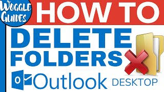 Outlook Desktop  How to delete folders [upl. by Supmart]