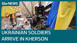 Ukraine recaptures crucial city of Kherson after Russian forces withdraw  ITV News [upl. by Idnor]