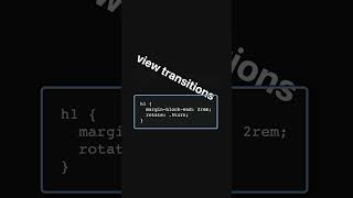 Animate display none and more with View Transitions [upl. by Caprice]