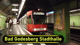 Stadtbahn Station Bad Godesberg Stadthalle  Bonn 🇩🇪  Walkthrough 🚶 [upl. by Plath]