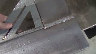 WELD PERFECT CORNERS ON ANGLE IRON WITH THIS SIMPLE TIP  NOTCHING WITH A CHEAP GRINDER WELDING [upl. by Howzell61]