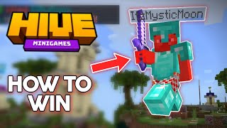 How To Win Hive Skywars Hive Minecraft  My Tips [upl. by Amliw426]