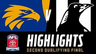 West Coast v Collingwood Highlights  Qualifying Final 2018  AFL [upl. by Noicpesnoc]