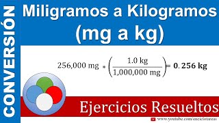 Miligramos a Kilogramos mg a kg [upl. by Ydissak204]