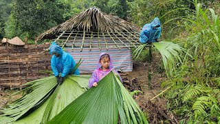 The orphan girl was helped by two kind grandmothers and grandchildren to make a kitchen for cooking [upl. by Tallie]