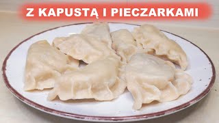 Pierogi z kapustą i pieczarkami 🥟 dumplings pierogi christmas recipie [upl. by Waddle857]