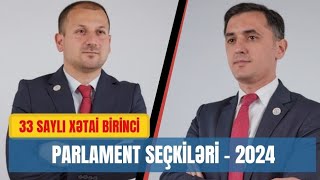 SEÇKİ 2024  AĞ Partiya sədr müavini Kamran Məmmədli  33 saylı Xətai birinci seçki dairəsi [upl. by Atnuahsal]