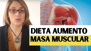 Dieta para aumentar masa muscular cómo aumentar músculo [upl. by Garner47]