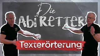 Deutsch Abitur 2018 Texterörterung  Die Abi Retter 5 [upl. by Acinot755]