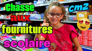 MASSILYA fait sa CHASSE aux FOURNITURES SCOLAIRE 2023  2024 pour le CM2 [upl. by Thad423]