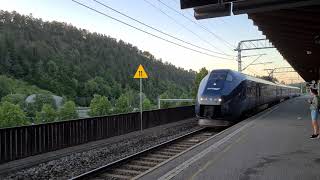 250621 GoAhead Nordic quotSørtogetquot BM 73 passing Sandvika station  Norway [upl. by Rotce965]