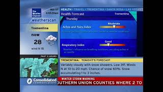 Weatherscan Emulation  1172024 Trementina  WinterStorm warning [upl. by Jordanson]