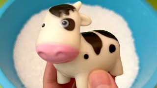 Learn Animal Names with Lots of Farm Animals Toys [upl. by Nnairrehs]