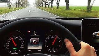 Mercedes C220 W205 Diesel 0150 kmh Acceleration Driver View Beschleunigung Onboard CDI 2014 [upl. by Nojad]