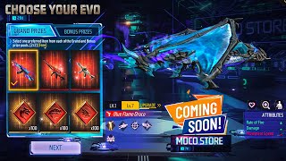 Choose Your Evo Moco Store Free Fire  Upcoming Moco Store Free Fire  Free Fire New Event [upl. by Burdett]