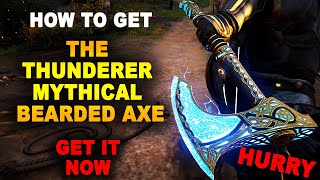 Where to get new axe THE THUNDERER MYTHICAL BEARDED AXE  mythical axe ac valhalla new weapon [upl. by Ahtera730]