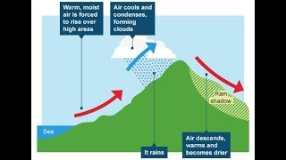 rainfal  types of rain fall cyclonic conventional and orographic rain fall [upl. by Dynah603]