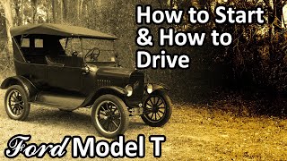 Ford Model T  How to Start amp How to Drive [upl. by Ahsinom56]