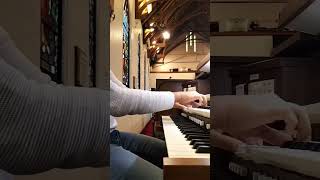 Rejoice the Lord is King Text Charles Wesley Tune DARWALLS 148TH hymn church organ [upl. by Ahsenra]