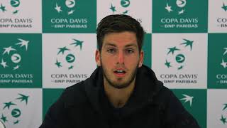 GB Davis Cup  Cameron Norrie Post Match Interview [upl. by Ettenuj]