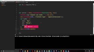 Node JS Tutorial for Beginners 18  Serving JSON Data [upl. by Misa256]