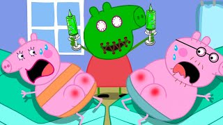 Peppa Pigs Nightmare Peppa Pig Turn Into Zombie🧟‍♂️🧟‍♀️  Peppa Pig Funny Animation [upl. by Iharas60]