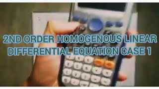 HOMOGENOUS SECOND ORDER LINEAR DIFFERENTIAL EQUATION PART 1 TAGALOG [upl. by Anialem]