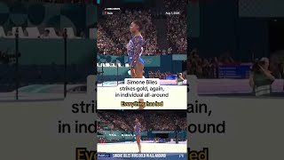 Simone Biles strikes gold again in individual allaround [upl. by Anitsrihc]