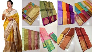 Kanchipuram pattu sarees latest collections Trending design pattu sarees [upl. by Macdermot]