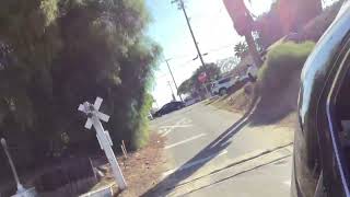 Rare Railroad Crossings  Villa Street Highgrove CA [upl. by Matronna]