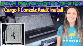 Ford Bronco Center Console Vault amp Cargo Under Floor Vault Install  Ford Performance Parts [upl. by Ayram]