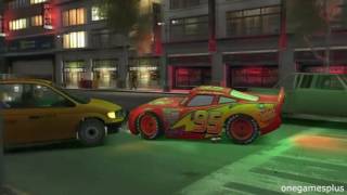 Night City Race Track Lightning McQueen disney pixar car by onegamesplus [upl. by Savdeep]