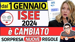 ⚠️ NUOVO ISEE da GENNAIO 2024 ➡ 4 NOVITà PER TUTTI INPS e GOVERNO CAMBIANO le REGOLE PER I PAGAMENTI [upl. by Wane]