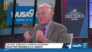 WUSA9 News At 4 102224 Senator Tim Kaine Interview [upl. by Osber]