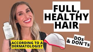 Dermatologists Tips to Achieve Healthy Full Hair at Home DOs amp DONTs  Dr Sam Ellis [upl. by Cyril]