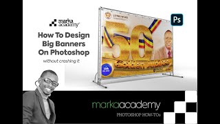 How To Design Big Banners On Photoshop Without Crashing it [upl. by Hanzelin]