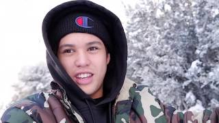 MY FIRST TIME IN THE SNOW  Kyle Echarri [upl. by Niggem559]