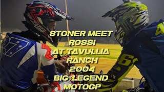 Stoner meet Valentino Rossi at Tavullia Ranch 2024 after Compete in EICMA Charity RAce Legend [upl. by Addiego]