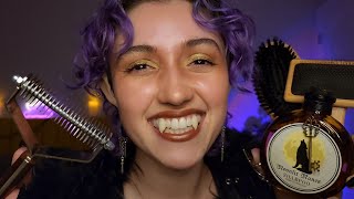 ASMR Werewolf Spa Pampering amp Personal Attention 🌕 grooming brushing cleaning your fur amp paws [upl. by Silrak]