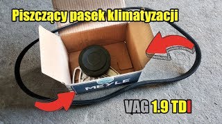 Naprawa piszczącego paska klimatyzacji Passat b5 19 tdi [upl. by Leifeste]