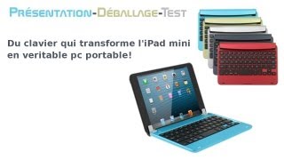 Déballage  Le clavier qui transforme liPad mini en pc portable [upl. by Noyahs]