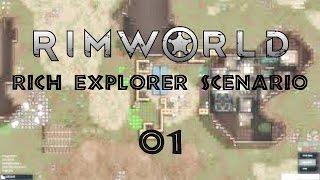 Lets Play RimWorld Alpha 14  quotRich Explorer Scenarioquot part 1 [upl. by Jude]