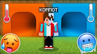 ГОРЯЧИЙ ТОННЕЛЬ ПРОТИВ ХОЛОДНЫЙ ТОННЕЛЬ В МАЙНКРАФТ  Компот Minecraft [upl. by Ainej]