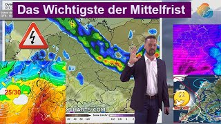 Das Wichtigste der Mittelfrist Gewitterfront am Ostermontag Unsicherheiten Trend für Anfang Mai [upl. by Fern]