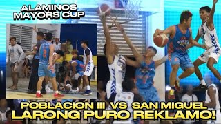 POBLACION III VS SAN MIGUEL  ALAMINOS MAYORS CUP JRS [upl. by Euqinomod]