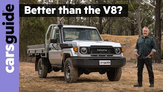 Toyota LandCruiser 70 Series 2024 review New 28L auto Workmate cab chassis tested in offroad test [upl. by Anilatac971]