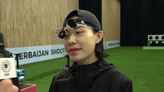 Interview Yeji KIM Gold Medal 2nd 25m Pistol Women  ISSF WORLD CUP 2024 [upl. by Hook]